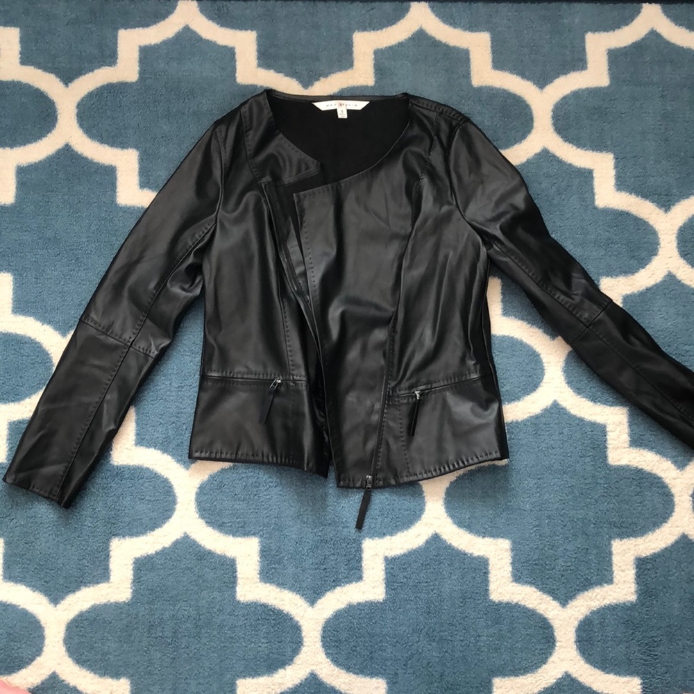 Faux leather jacket